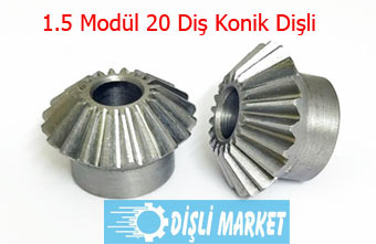 1.5 Modül 20 Diş Konik Dişli