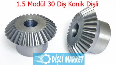 1.5 Modül 30 Diş Konik Dişli 1.5 Modül 30 Diş Konik Dişli